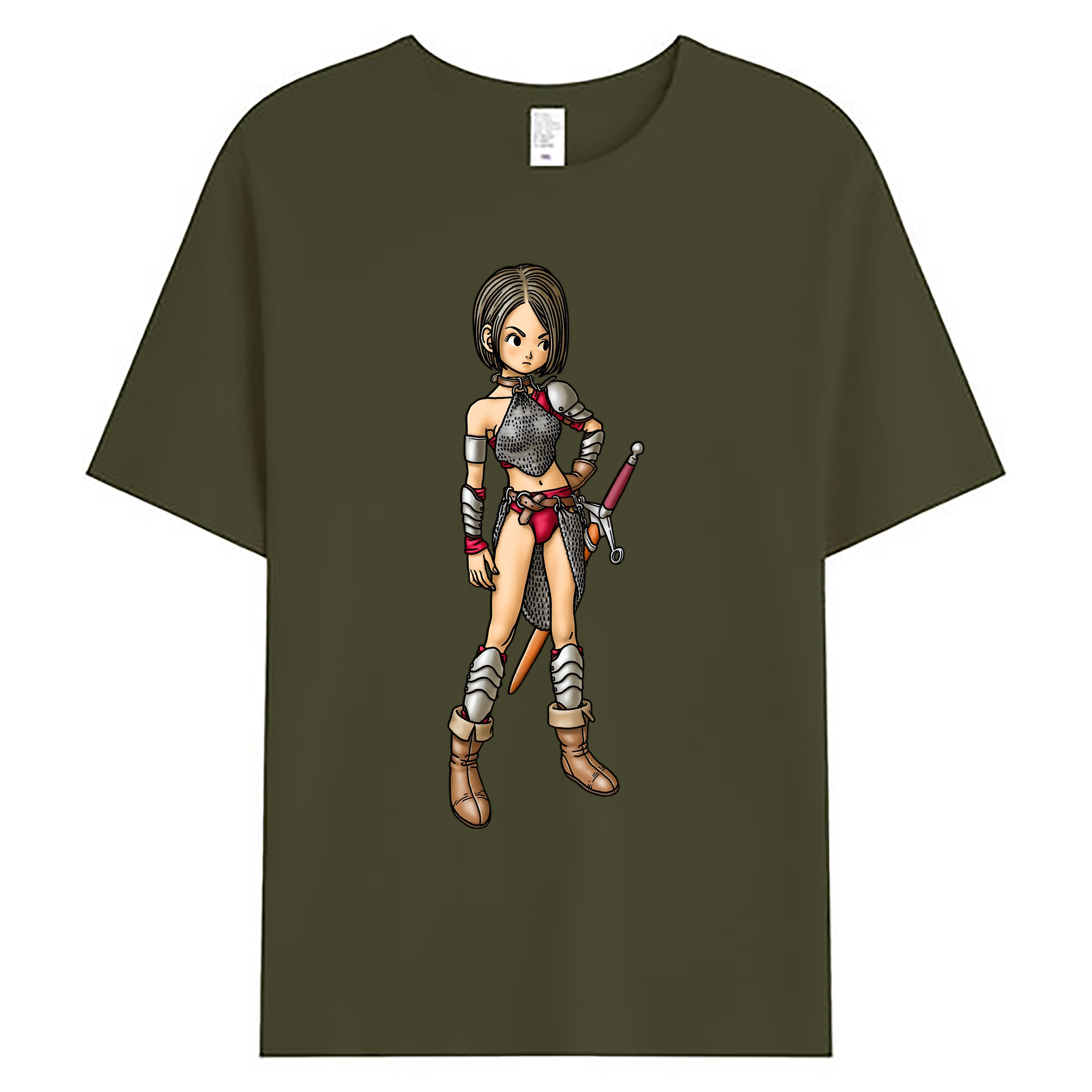 （画像用） ドラゴンクエスト Doragon Kuesuto Dragon Quest 綿100％ メンズ半袖Tシャツ｜肌触りやわらか＆通気性